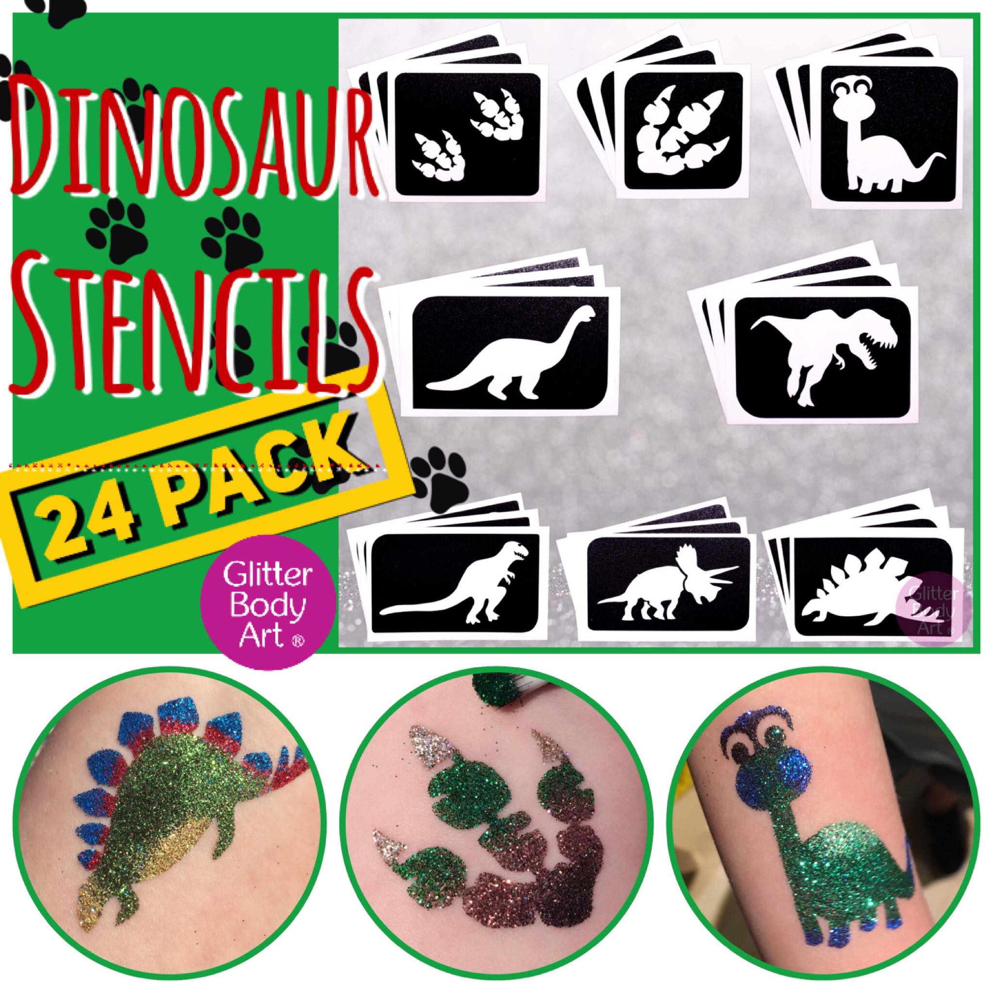 Dinosaurs temporary tattoos Set of cute dinos body stickers  Ducky Street
