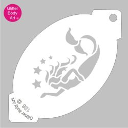 swimming mermaid face paint reusable stencil kids party stencil face painters stencil kit