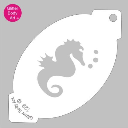 seahorse face paint stencil face painters stencils cake stencils birthday party stencils