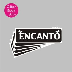 encanto temporary tattoo stencil word art stencil for Encanto themed birthday parties for girls glitter tattoos