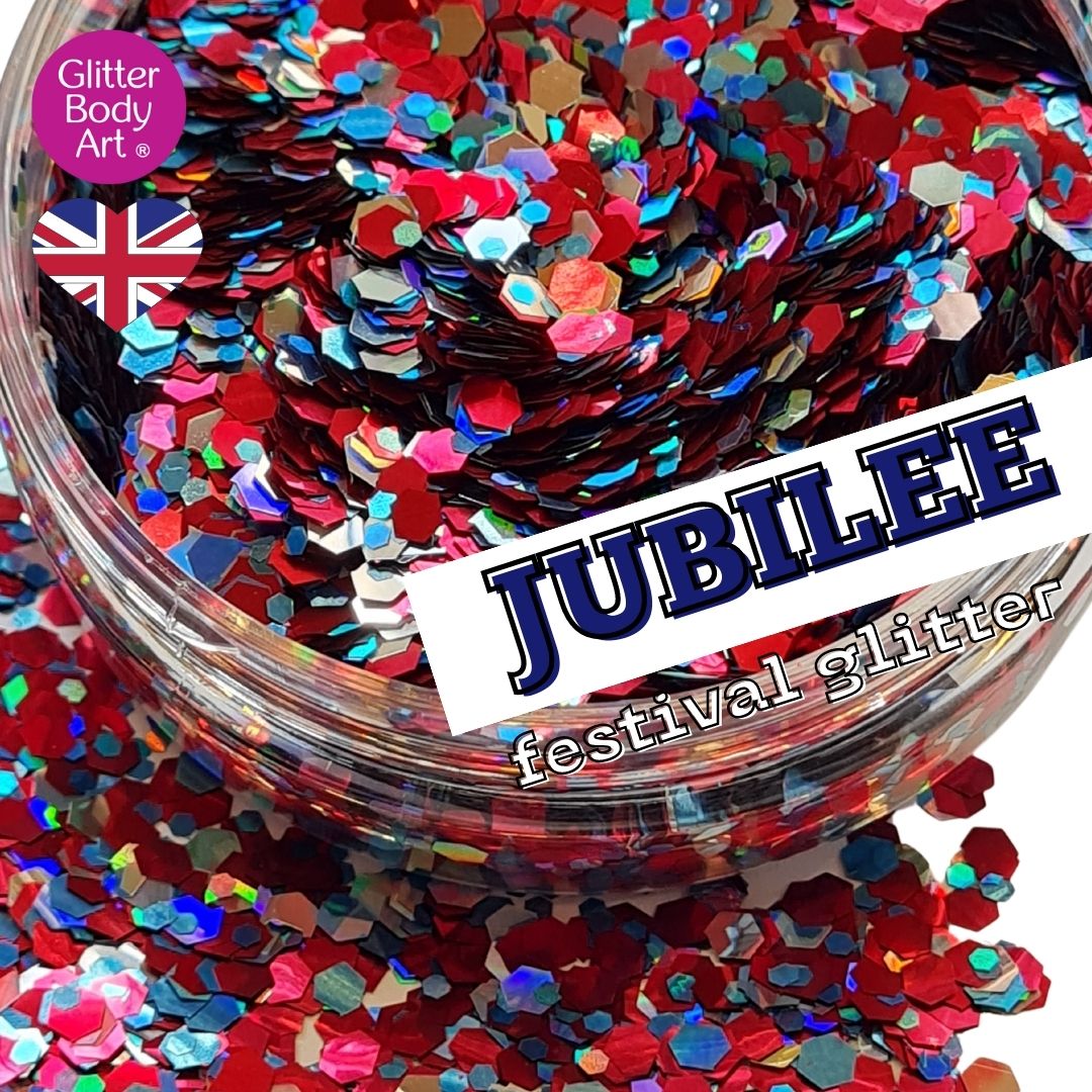 Jubilee Festival Glitter for Hair & Face Temporary Tattoo Store