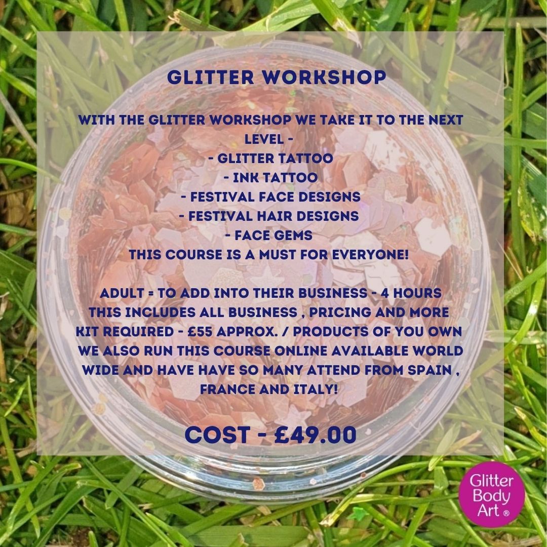 Glitter Tattoo Courses Temporary Tattoo Store