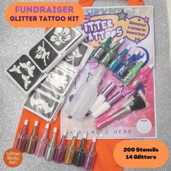 Glitter Tattoo Fundraising Kit for kids' school events