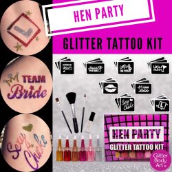 Hen Party Glitter Tattoo Kit