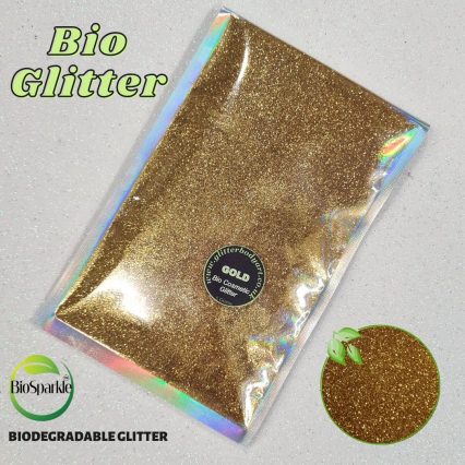 gold bioglitter wholesale refill bags