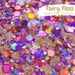 pink chunky glitter mix for glitter makeup and glitter hair great for glitter bars