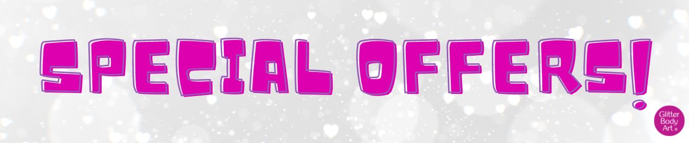 special offer and discounted glitter tattoo products