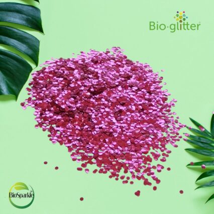 dark rose chunky bioglitter hexagon shapes, festival glitter makeup