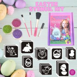 Mini Easter Glitter Tattoo Kit for creating Easter temporary tattoos