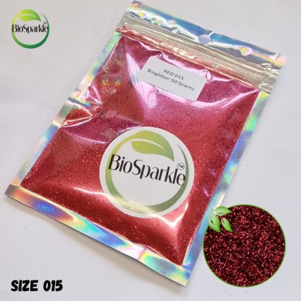 red bioglitter, biodegradable glitter shapes