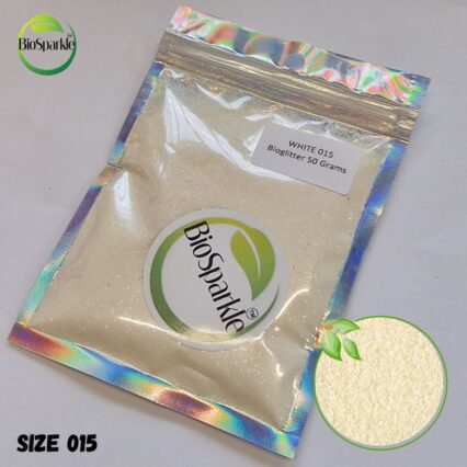 White Bioglitter, loose biodegradable glitter