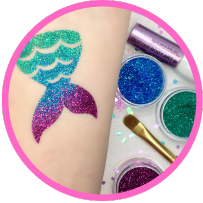 fine body glitter for glitter tattoos