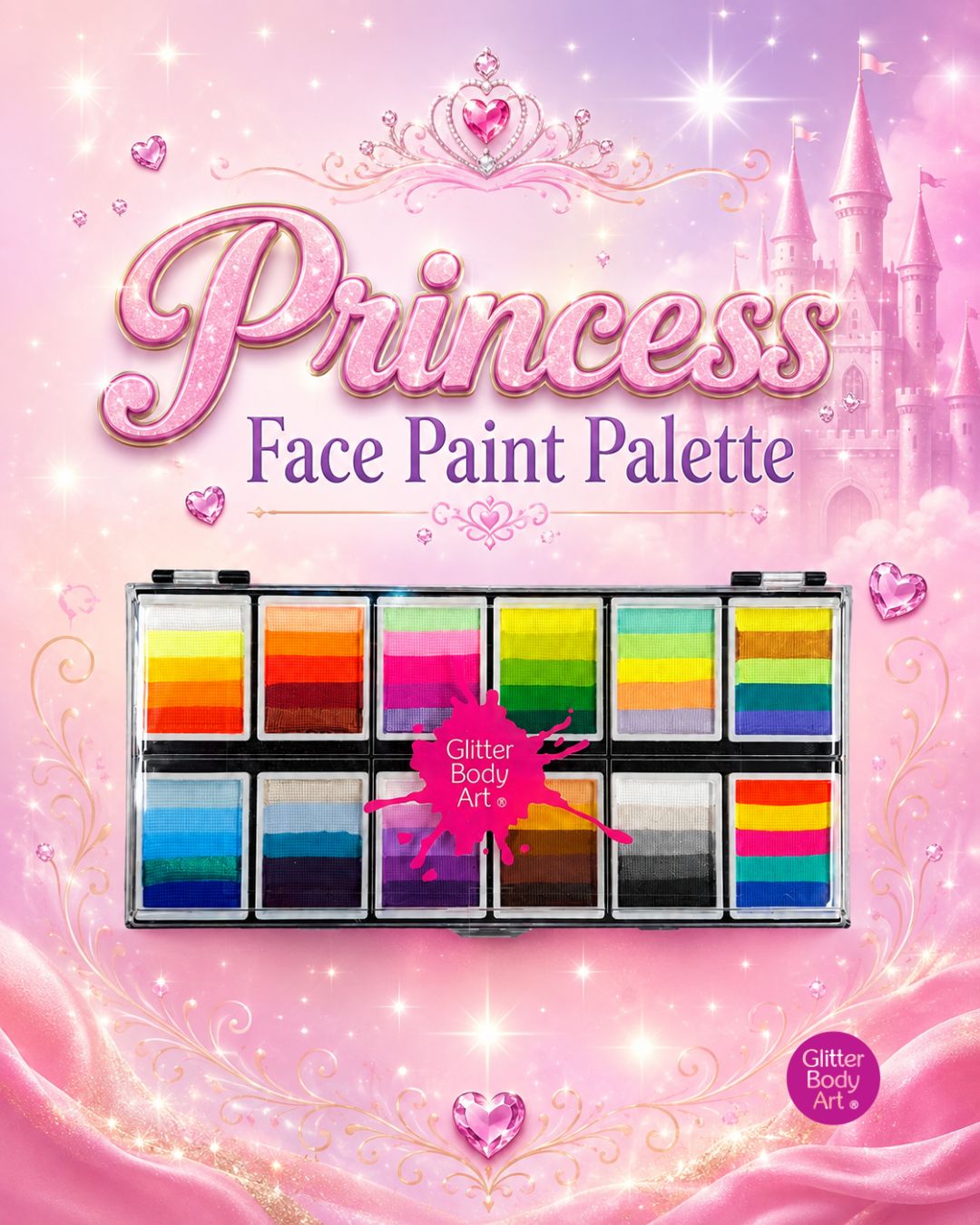 Princess Face Paint Pallette