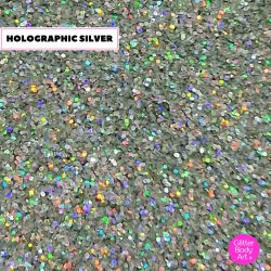 Holographic silver glitter for glitter tattoos wholesale bulk buy glitter