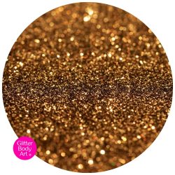 Bronze body glitter for glitter tattoos