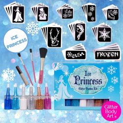 FROZEN TEMPORARY TATTOO GLITTER KIT