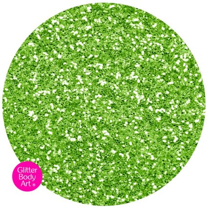 Lime Green body glitter for kids temporary tattoos