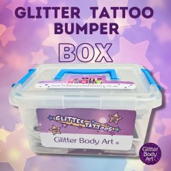 glitter tattoo party box