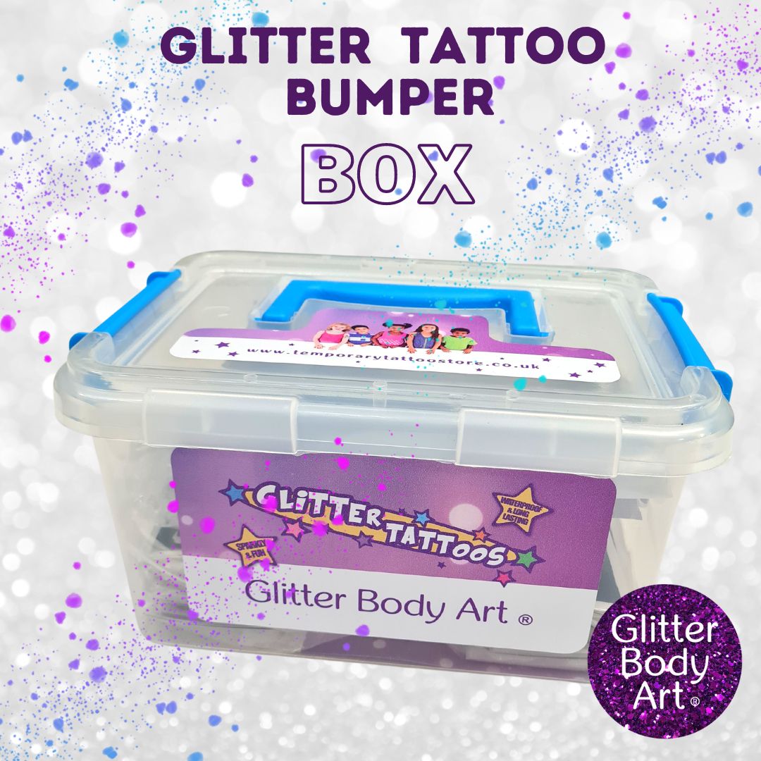 Glitter Tattoo Party Kit for birthday parties kids temporary tattoos