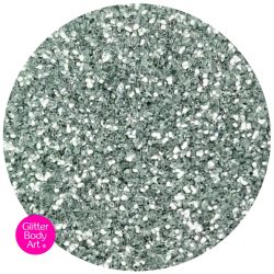 silver body glitter for childrens' glitter tattoo party