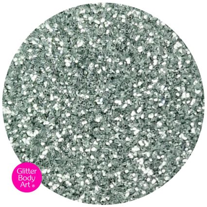 silver body glitter for childrens' glitter tattoo party