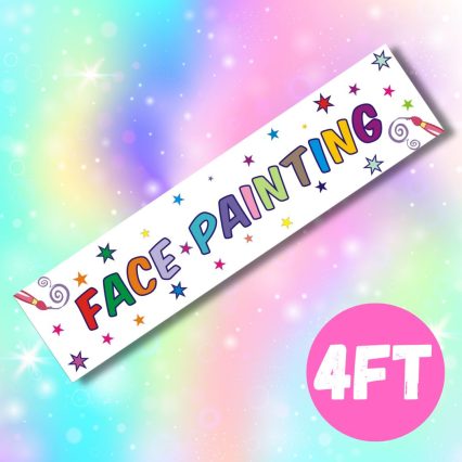 face painting 4ft banner