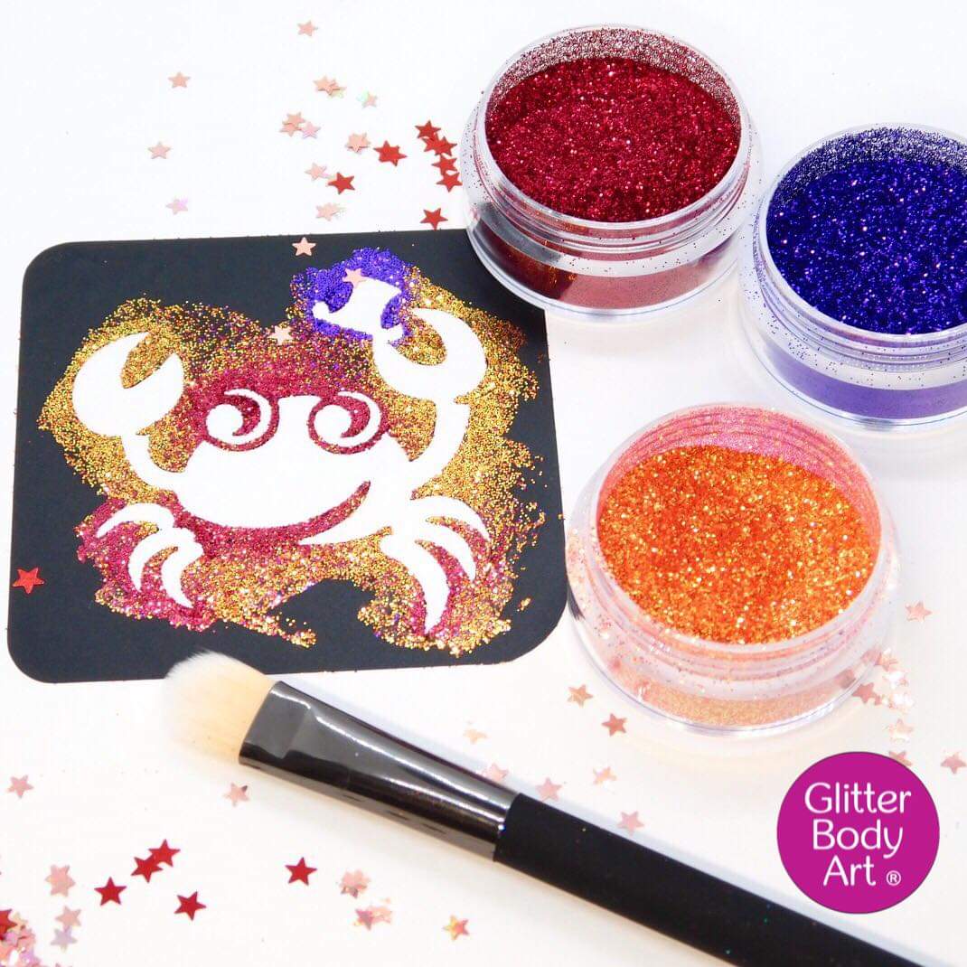 glitter tattoo stencils