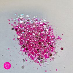 flamingo pink festival glitter