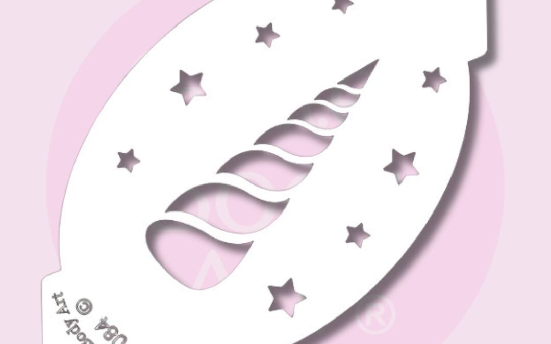 Unicorn Horn Face Painting Stencil