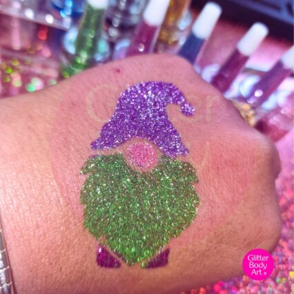 gonk glitter tattoo stencil from glitter body art