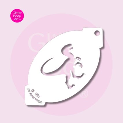 dinosaur face paint design