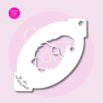 gonk face paint stencil - reusable stencil for facepainting