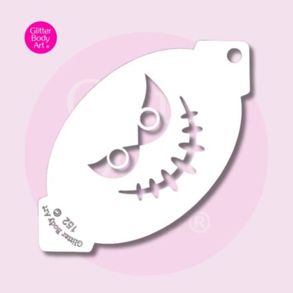 Pumpkin face face paint stencil