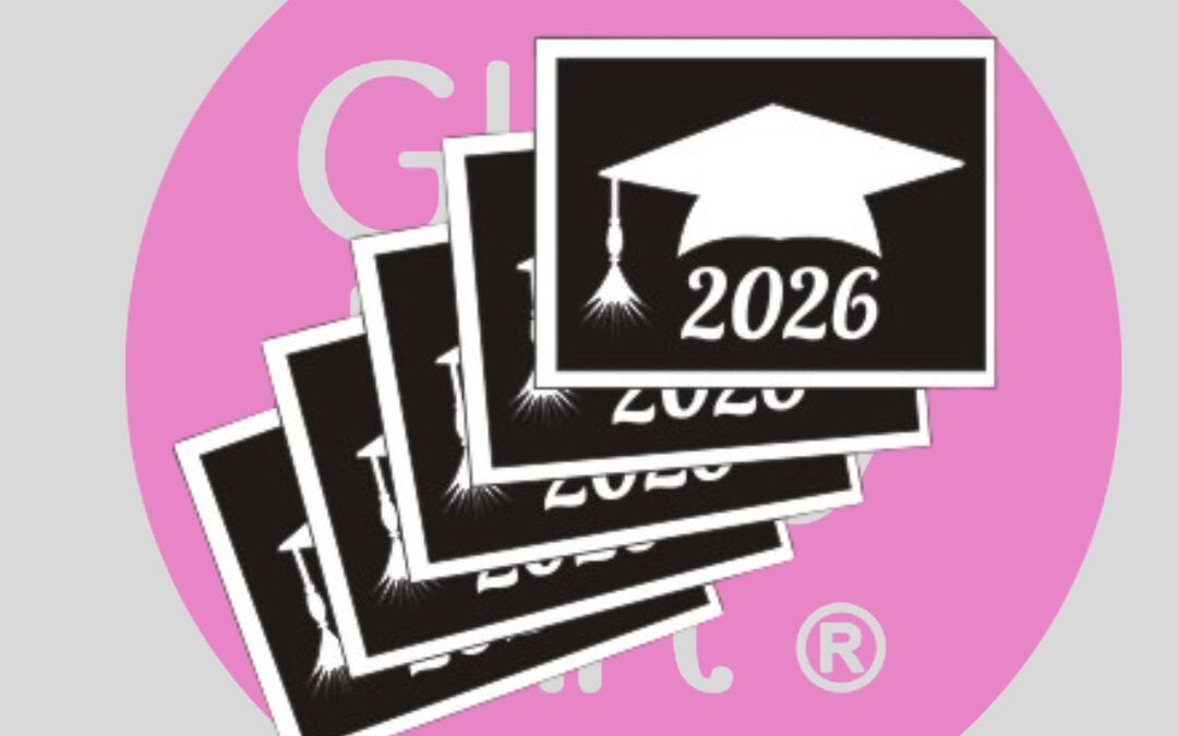 Graduation 2026 Glitter Tattoo Stencil
