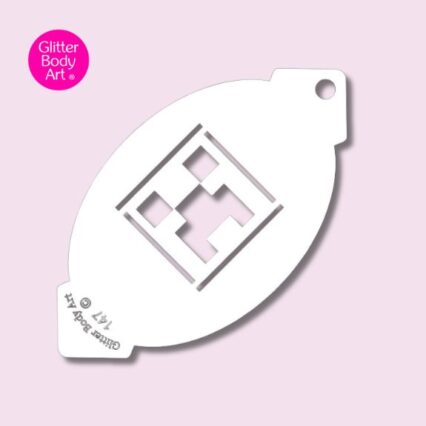 Minecraft face paint stencil