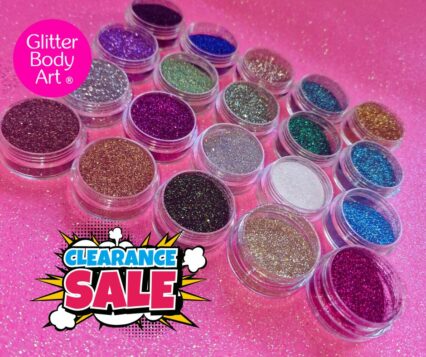 CLEARANCE COSMETIC GLITTER - 20 JARS