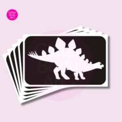 stegasaurus glitter tattoo stencils