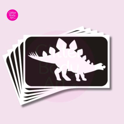 stegasaurus glitter tattoo stencils