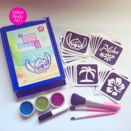 Stitch glitter tattoo kit