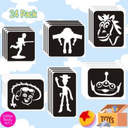 Toy Story 24 pack glitter tattoos