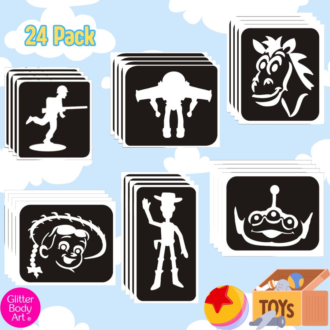 Toy Story 24 pack glitter tattoos