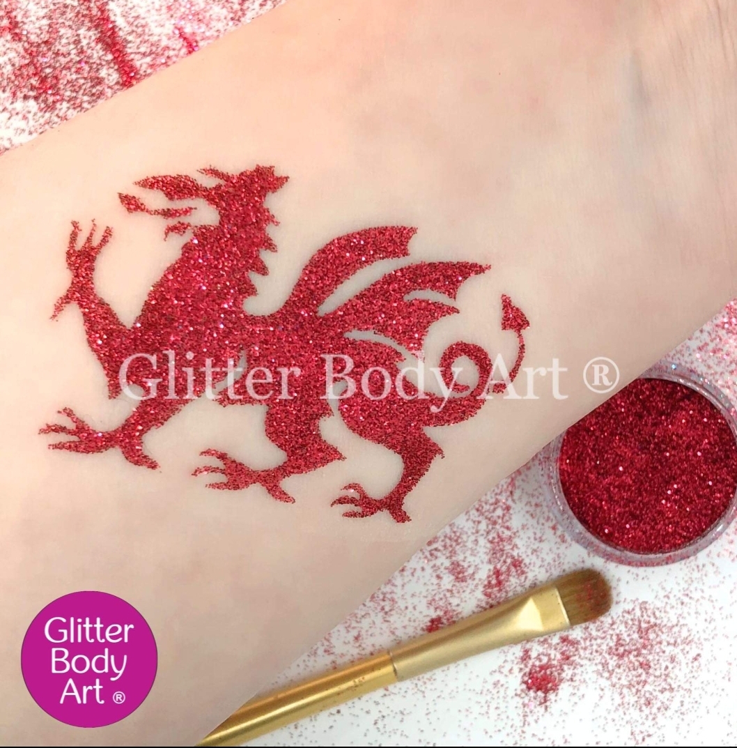 Welsh Glitter Tattoo Kit - Image 2