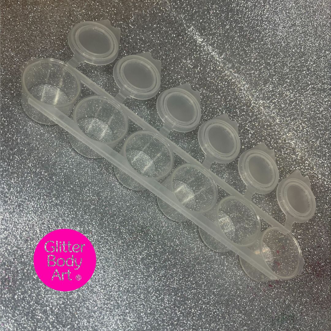 Glitter strip pots