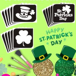 St Patricks Day glitter tattoo kit