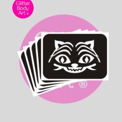 Cat glitter tattoo