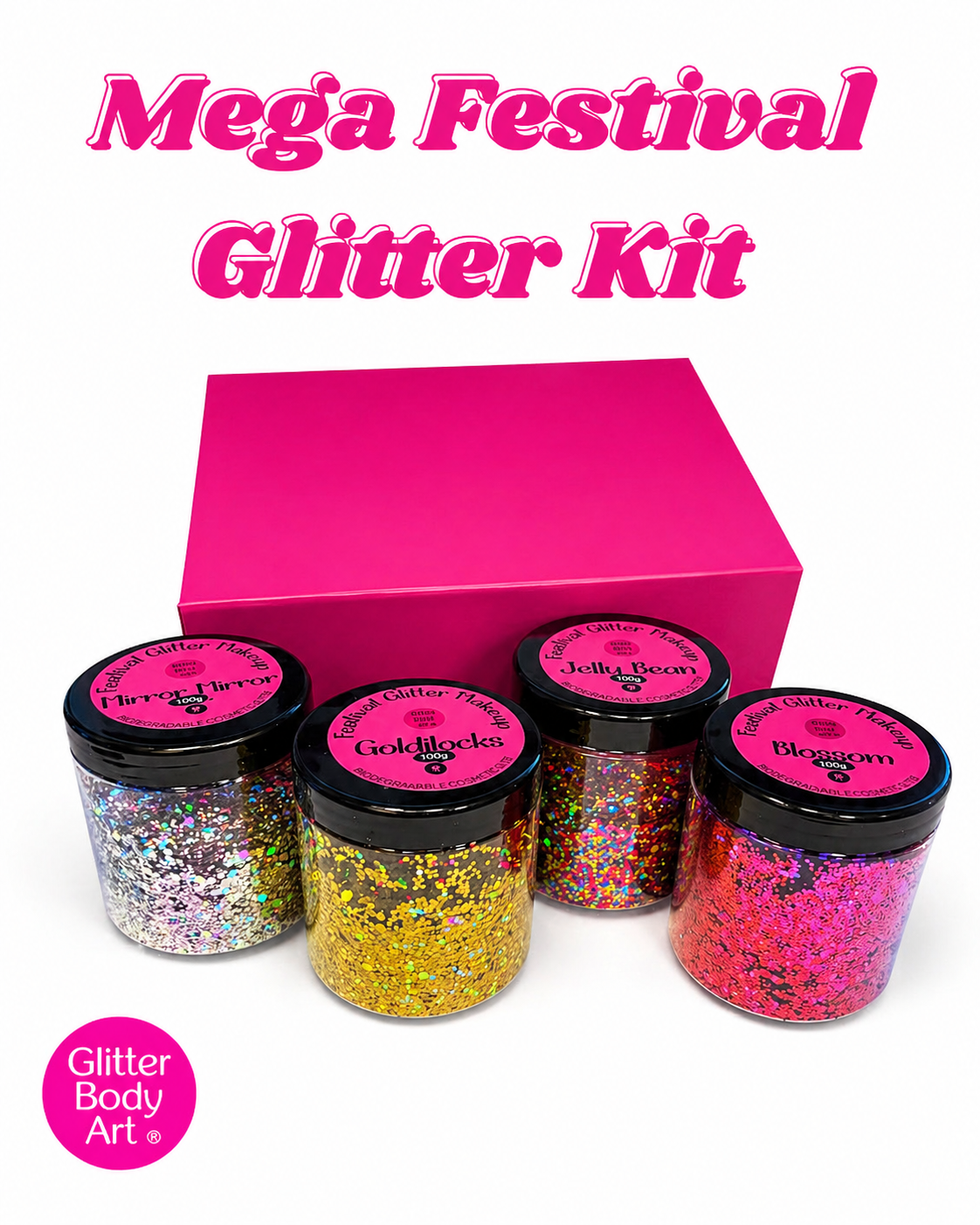 Mega Festival Glitter Makeup Kit-Chunky Mixes