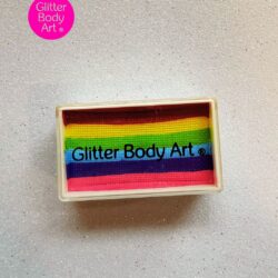 Rainbow Split Cake Face Paint