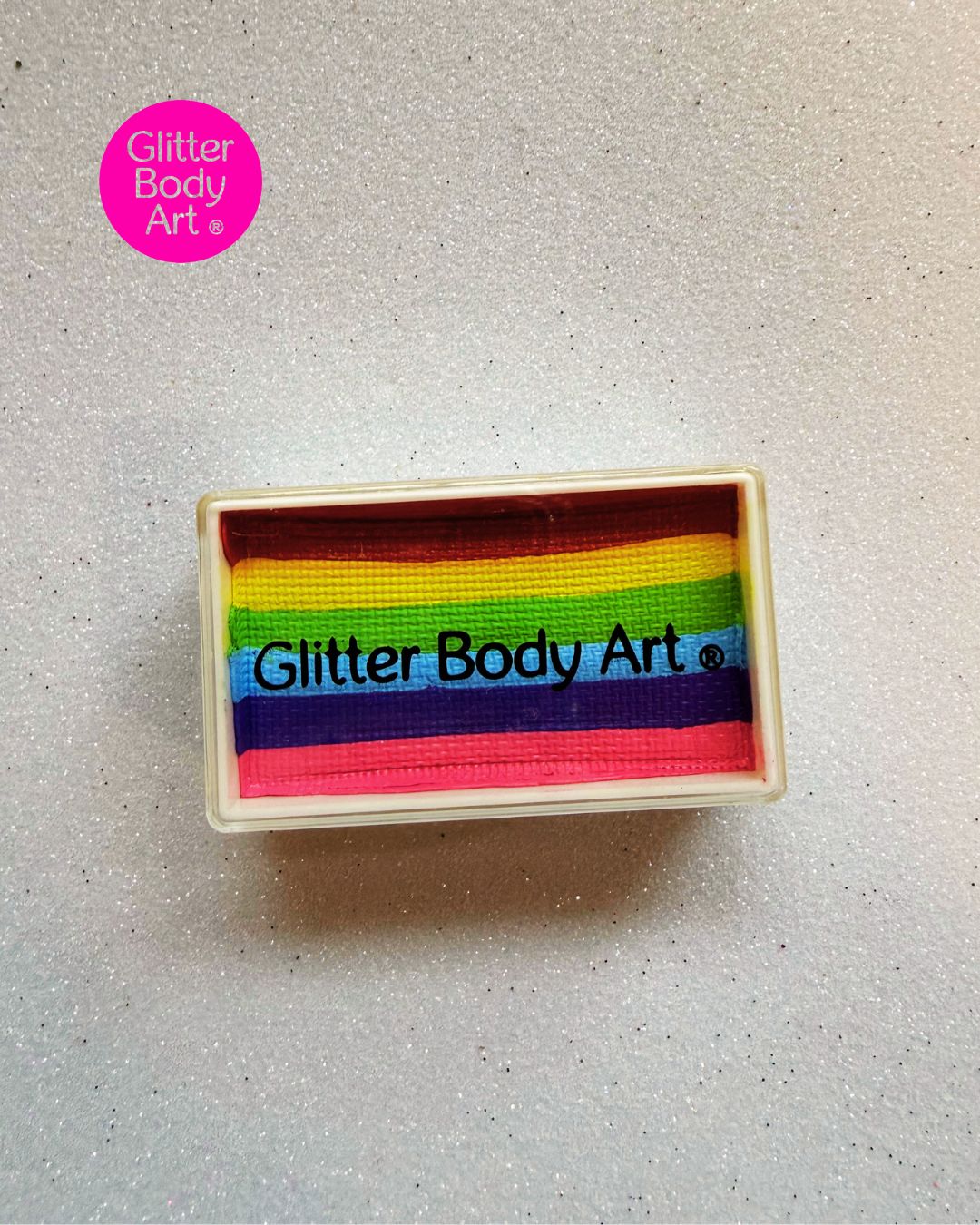 Rainbow Split Cake Face Paint