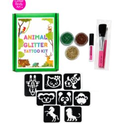 Perefect for childrens parties, Animal glitter tattoo kit