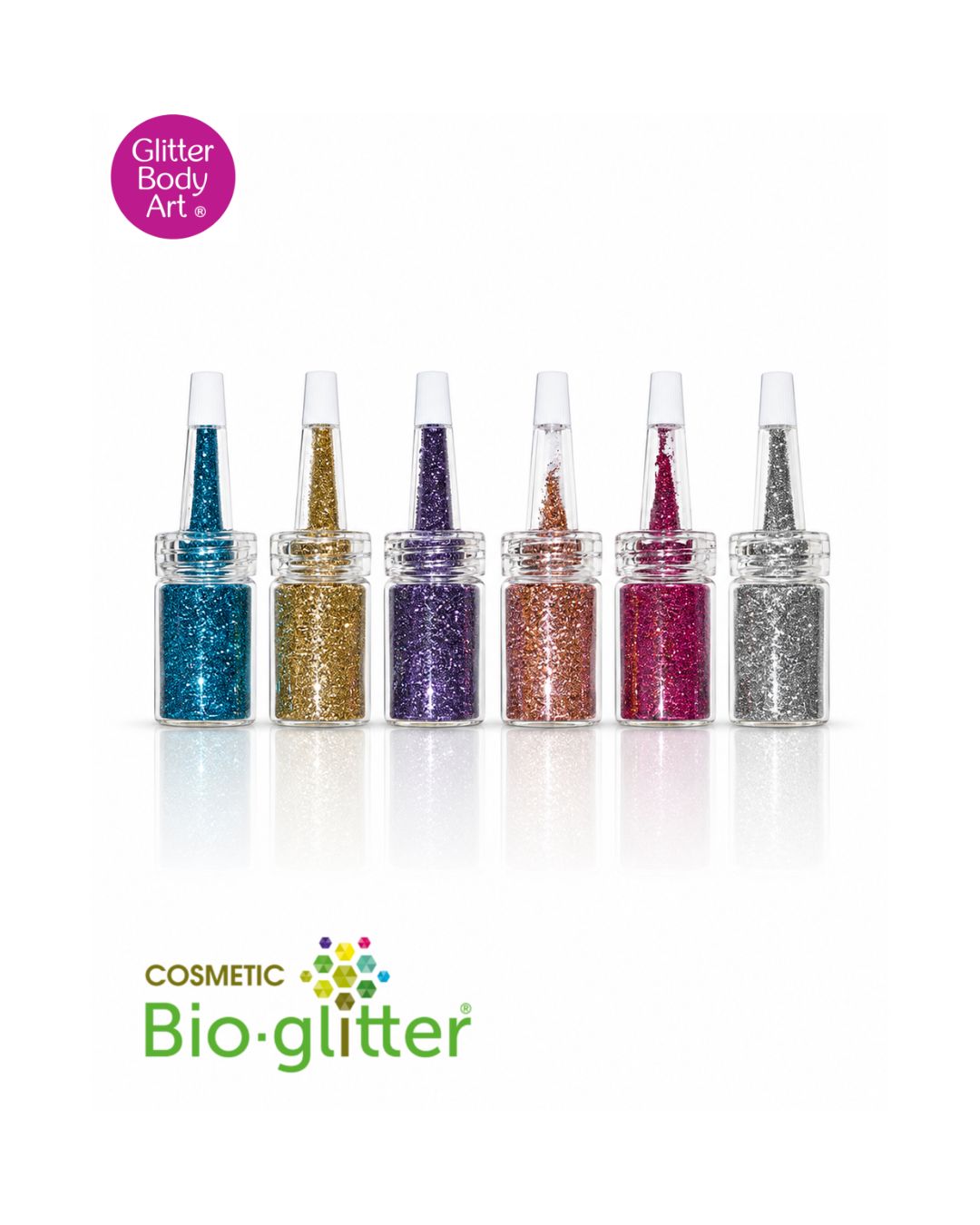 Bio Glitter pack of 6 puffers